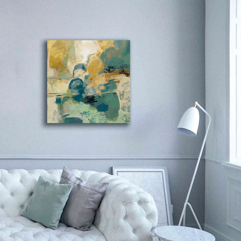 Image of 'Mid Mod Mood Blue' by Silvia Vassileva, Canvas Wall Art,37 x 37