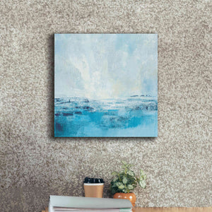 'Coastal View II Aqua' by Silvia Vassileva, Canvas Wall Art,18 x 18