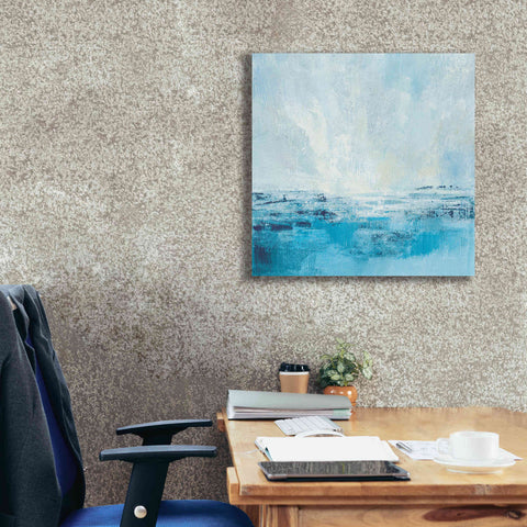 Image of 'Coastal View II Aqua' by Silvia Vassileva, Canvas Wall Art,26 x 26