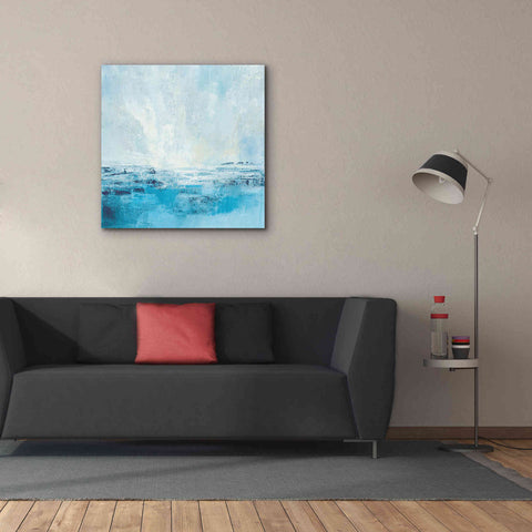 Image of 'Coastal View II Aqua' by Silvia Vassileva, Canvas Wall Art,37 x 37
