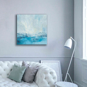 'Coastal View II Aqua' by Silvia Vassileva, Canvas Wall Art,37 x 37