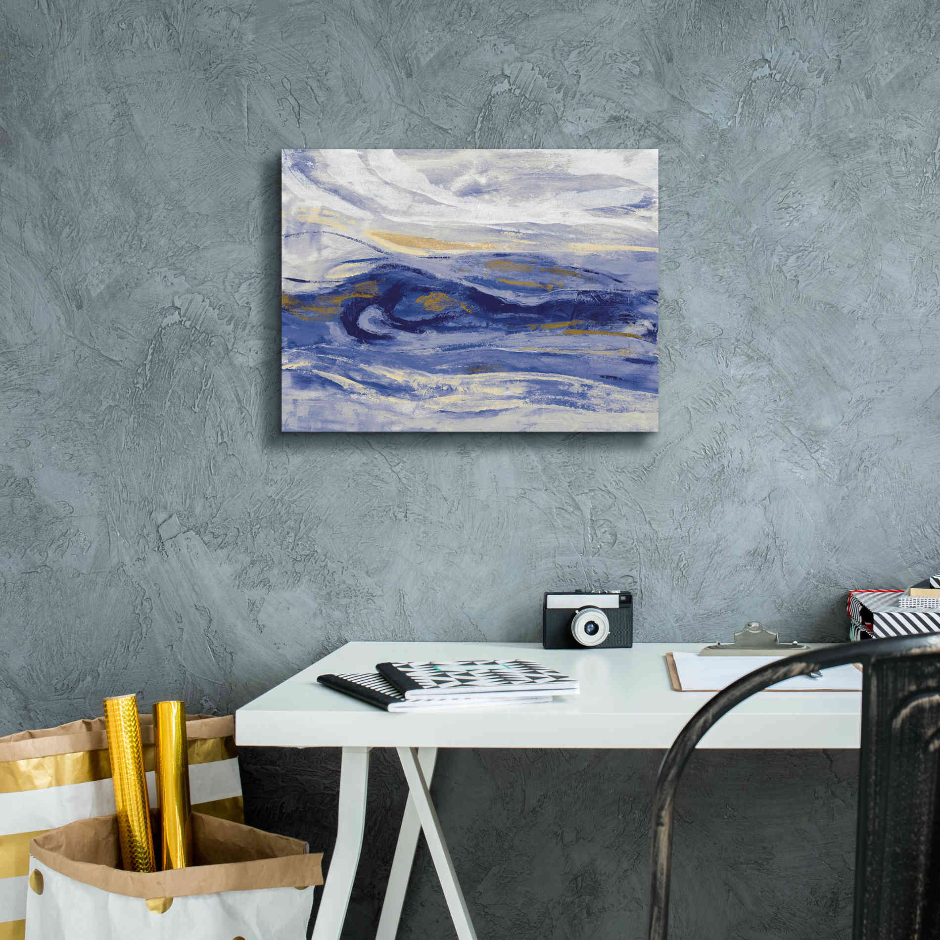 'Estuary Blue' by Silvia Vassileva, Canvas Wall Art,16 x 12