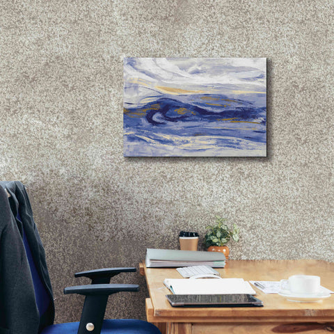 Image of 'Estuary Blue' by Silvia Vassileva, Canvas Wall Art,26 x 18