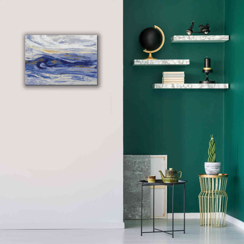 Image of 'Estuary Blue' by Silvia Vassileva, Canvas Wall Art,26 x 18