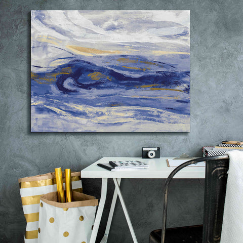 Image of 'Estuary Blue' by Silvia Vassileva, Canvas Wall Art,34 x 26