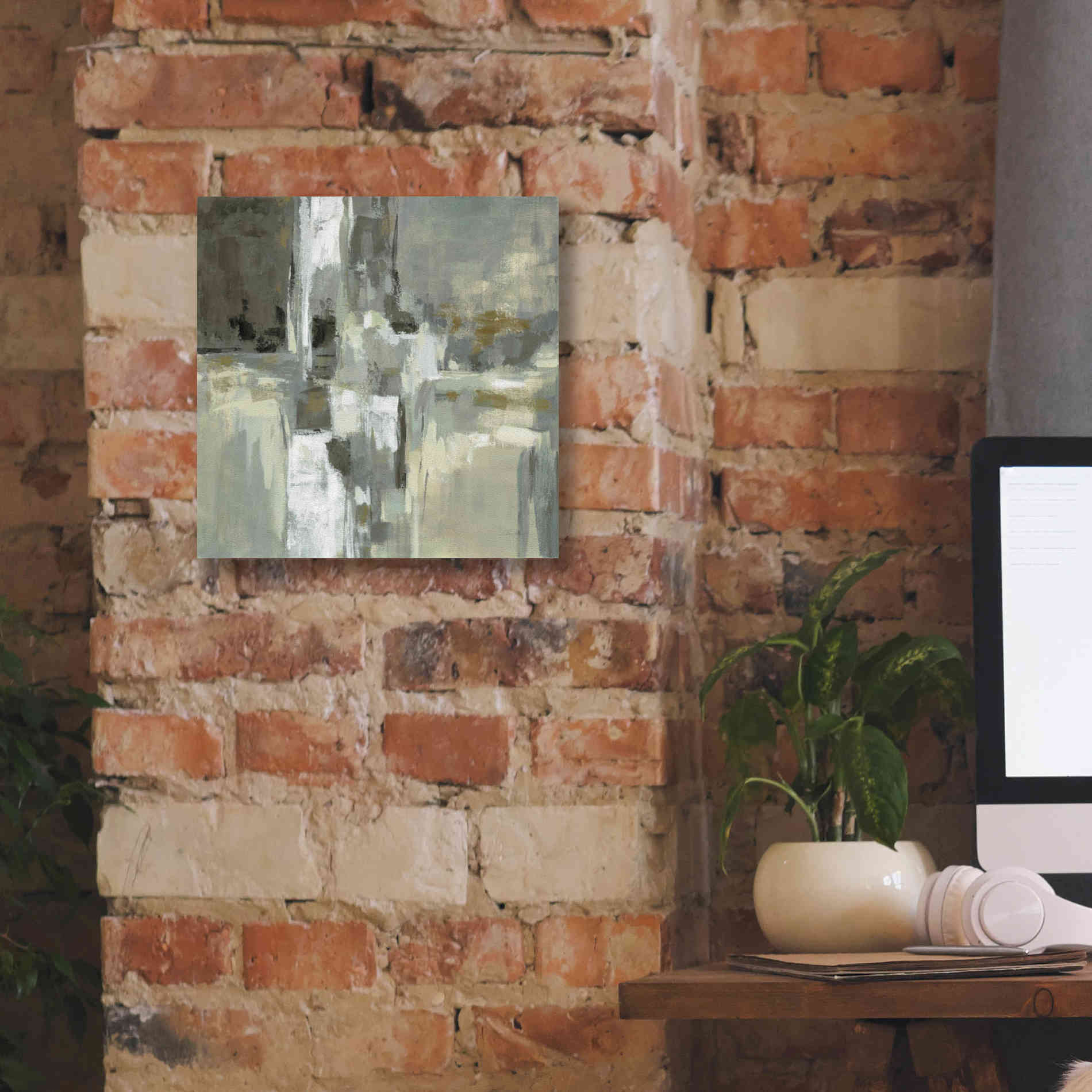 'Neutral Water' by Silvia Vassileva, Canvas Wall Art,12 x 12