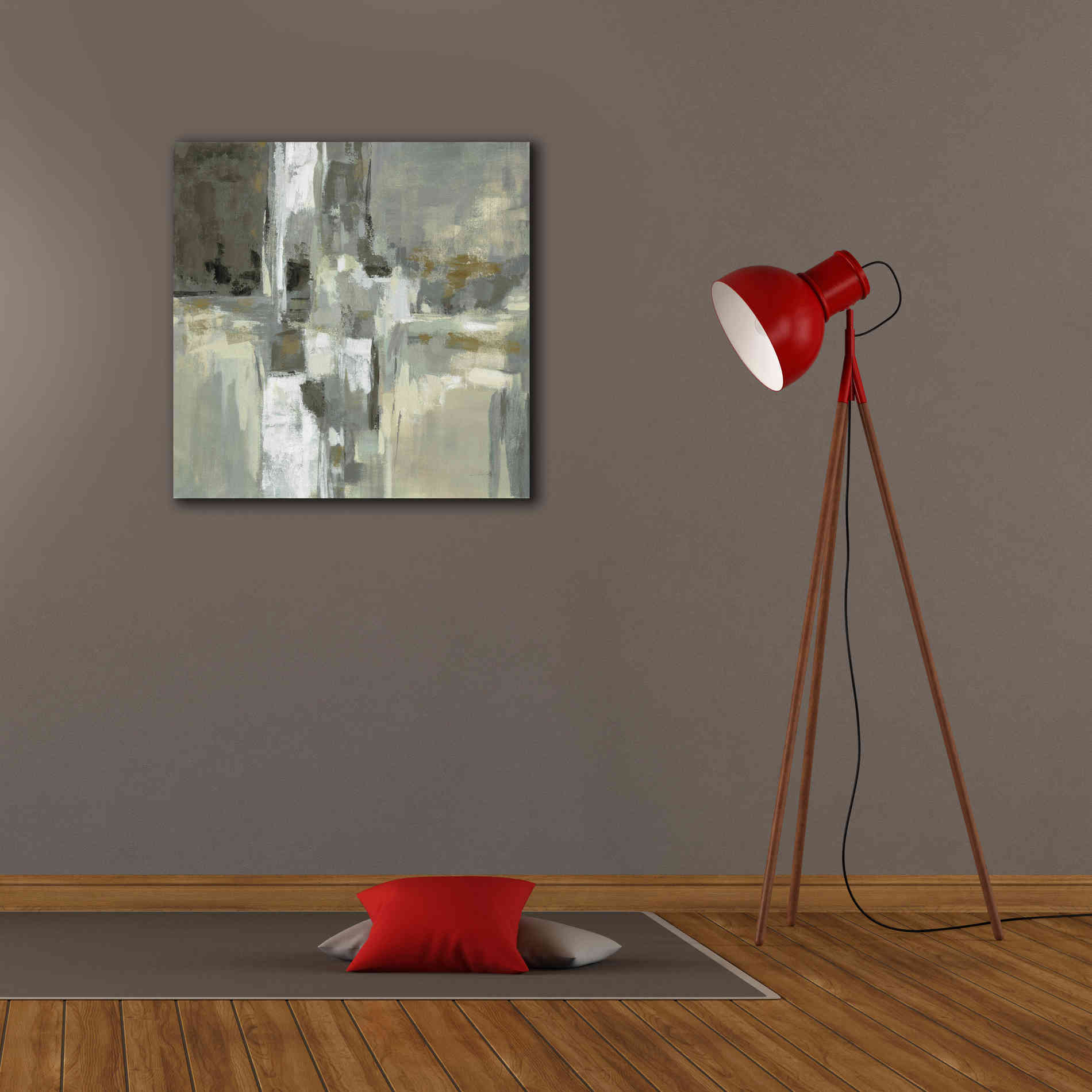 'Neutral Water' by Silvia Vassileva, Canvas Wall Art,26 x 26