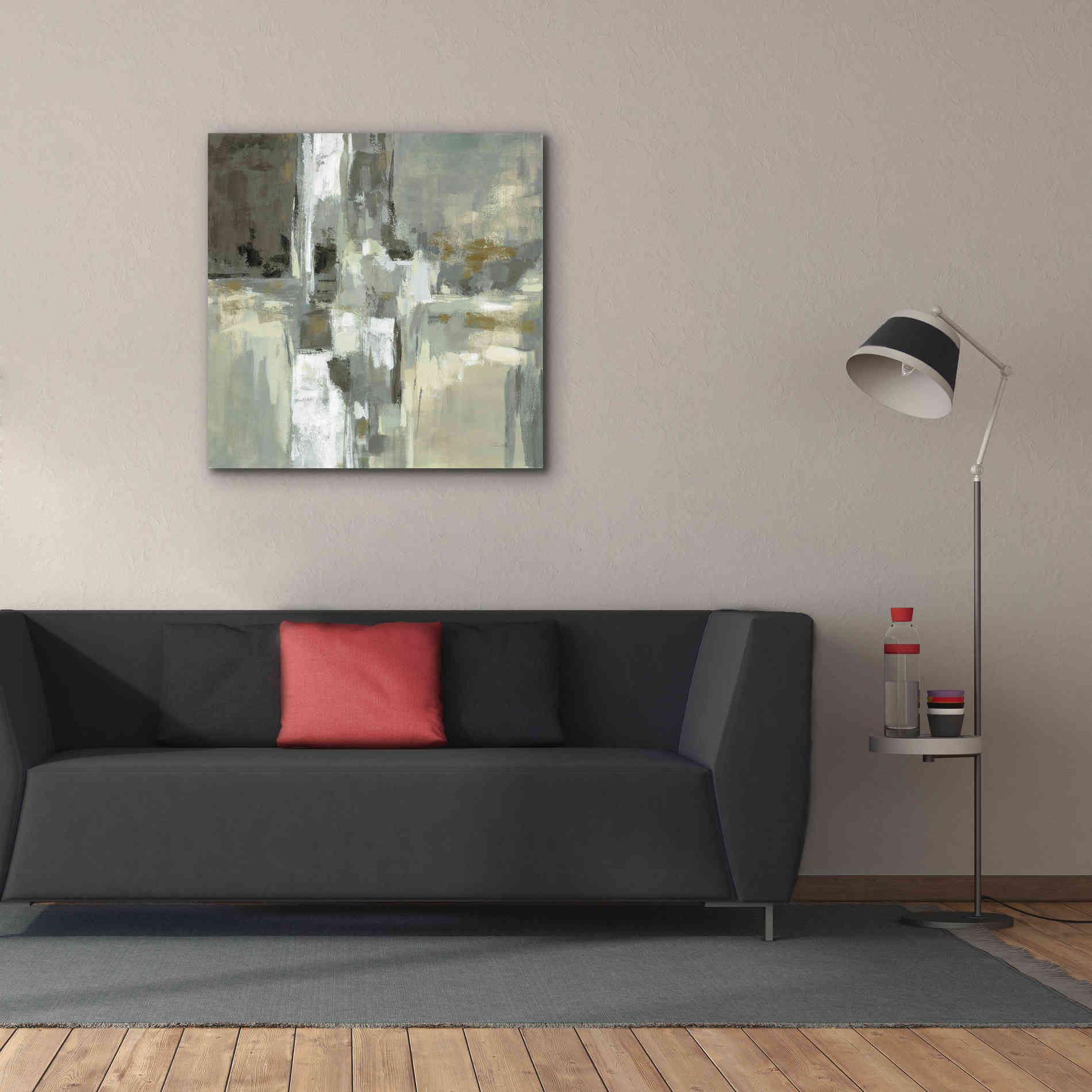 'Neutral Water' by Silvia Vassileva, Canvas Wall Art,37 x 37