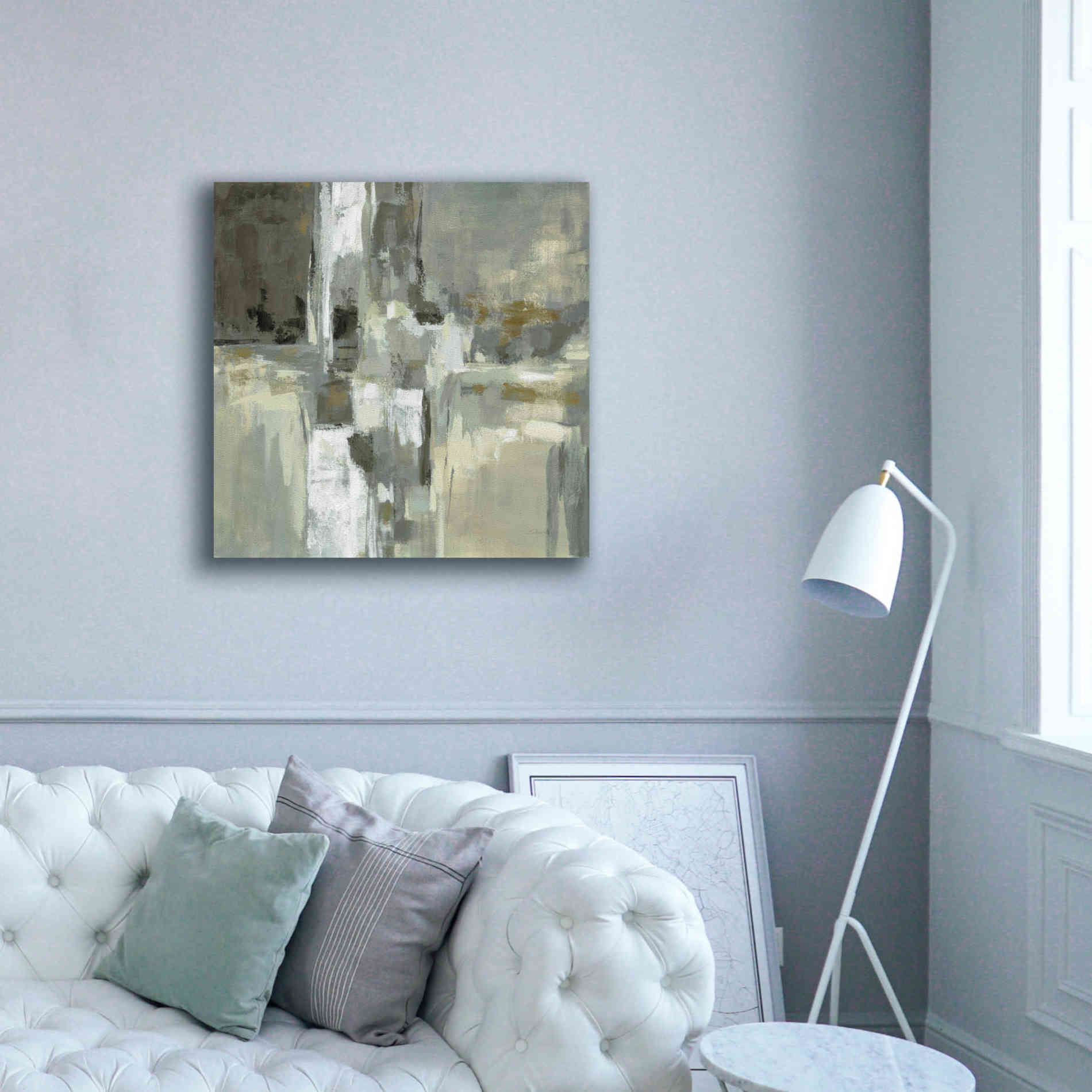 'Neutral Water' by Silvia Vassileva, Canvas Wall Art,37 x 37