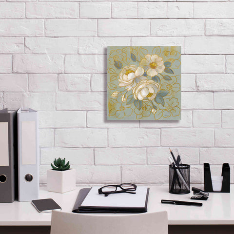 Image of 'Sage Floral I' by Silvia Vassileva, Canvas Wall Art,12 x 12