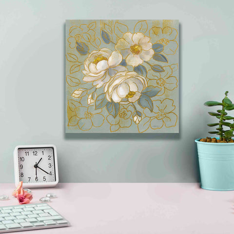Image of 'Sage Floral I' by Silvia Vassileva, Canvas Wall Art,12 x 12