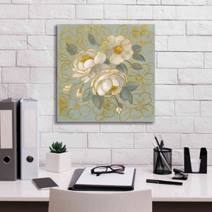 'Sage Floral I' by Silvia Vassileva, Canvas Wall Art,18 x 18