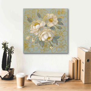 'Sage Floral I' by Silvia Vassileva, Canvas Wall Art,18 x 18