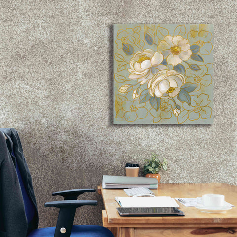 Image of 'Sage Floral I' by Silvia Vassileva, Canvas Wall Art,26 x 26