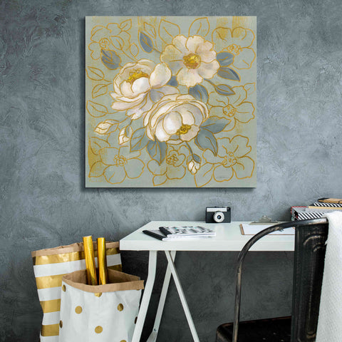 Image of 'Sage Floral I' by Silvia Vassileva, Canvas Wall Art,26 x 26