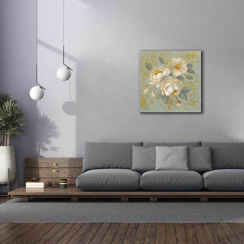 Image of 'Sage Floral I' by Silvia Vassileva, Canvas Wall Art,37 x 37