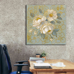 'Sage Floral I' by Silvia Vassileva, Canvas Wall Art,37 x 37