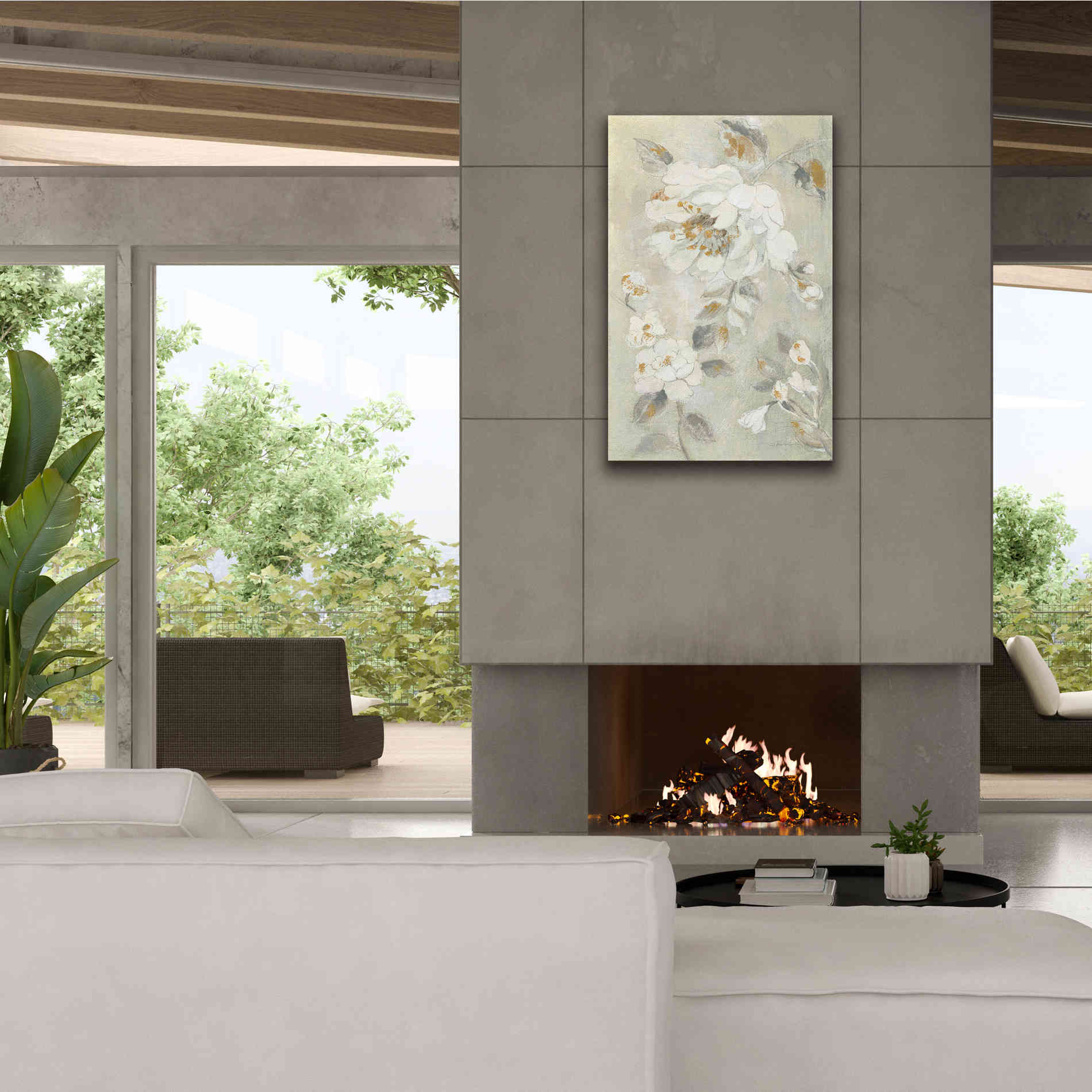 'Romantic Spring Flowers II White' by Silvia Vassileva, Canvas Wall Art,26 x 40