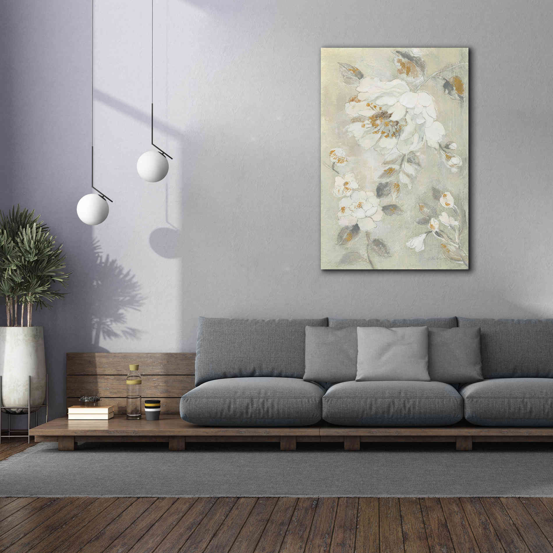 'Romantic Spring Flowers II White' by Silvia Vassileva, Canvas Wall Art,40 x 60