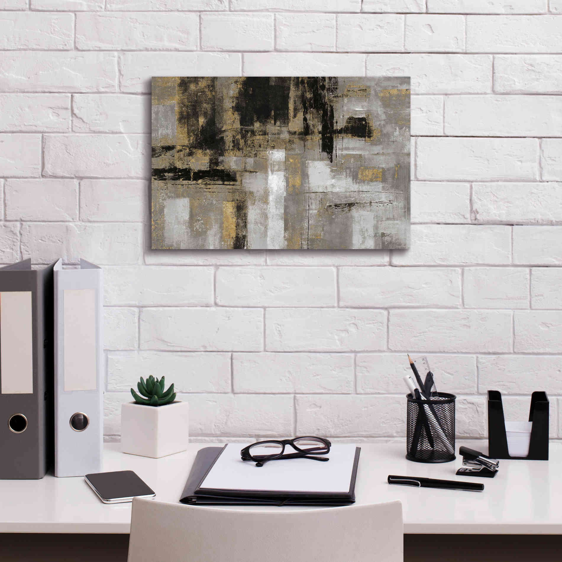 'Smoky Harbor Sunset' by Silvia Vassileva, Canvas Wall Art,18 x 12