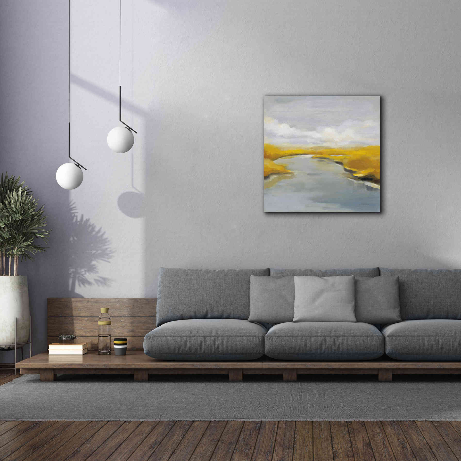 'Maine Fall River' by Silvia Vassileva, Canvas Wall Art,37 x 37