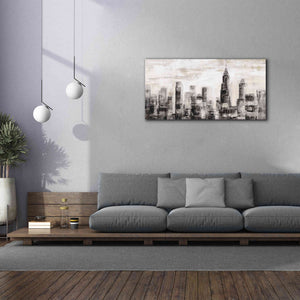 'Manhattan Skyline BW' by Silvia Vassileva, Canvas Wall Art,60 x 30