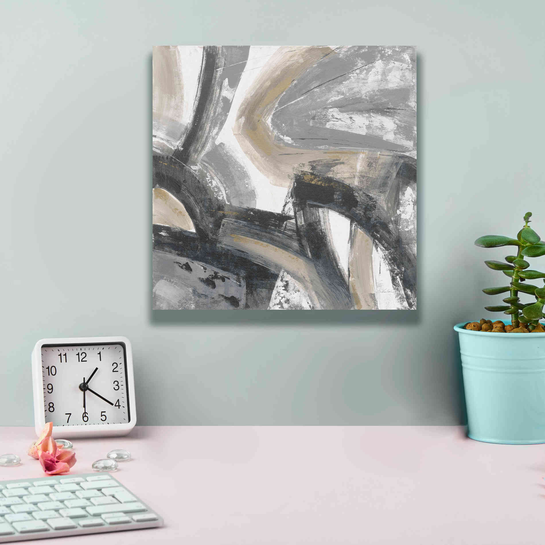 'Urban Graffiti I Neutral' by Silvia Vassileva, Canvas Wall Art,12 x 12