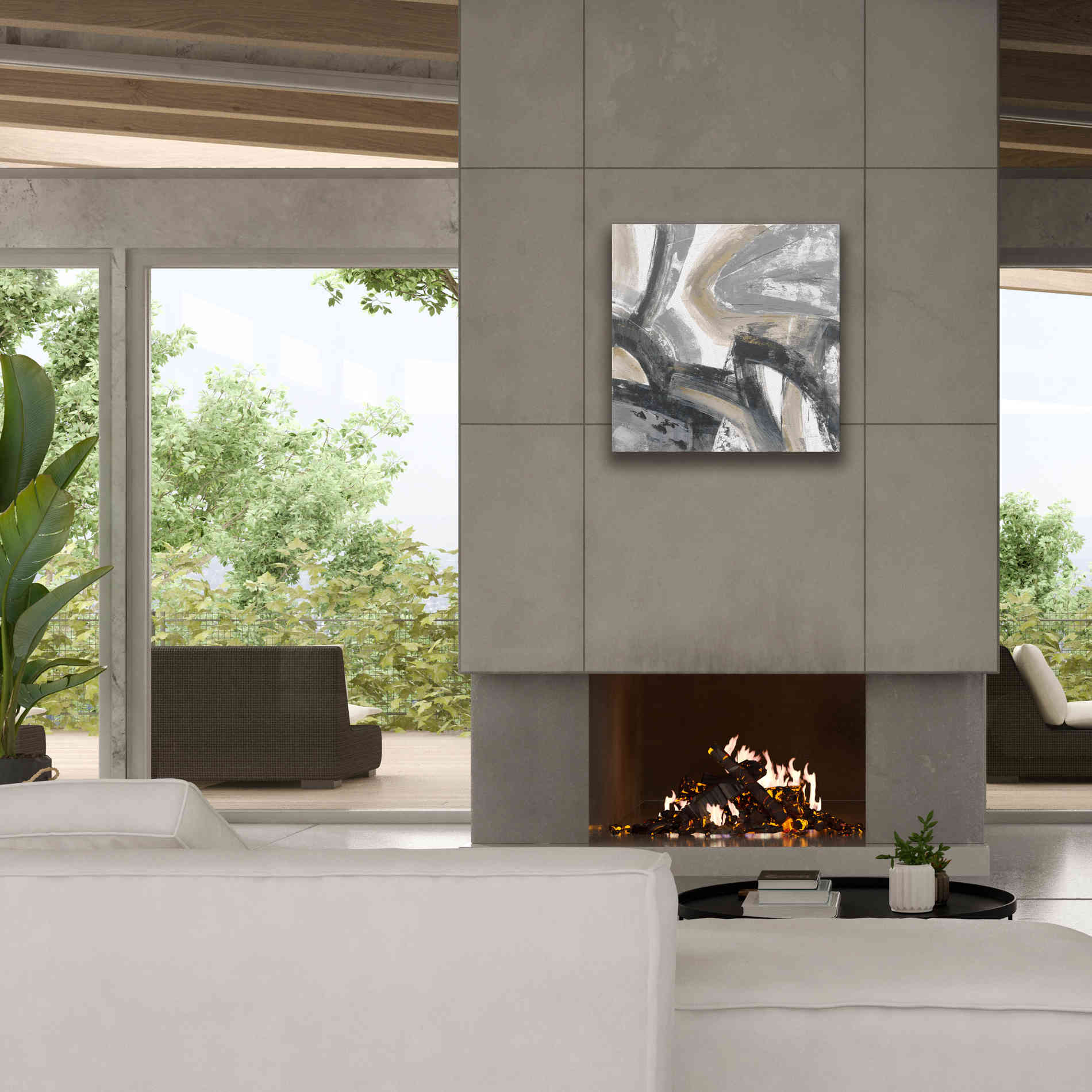 'Urban Graffiti I Neutral' by Silvia Vassileva, Canvas Wall Art,26 x 26