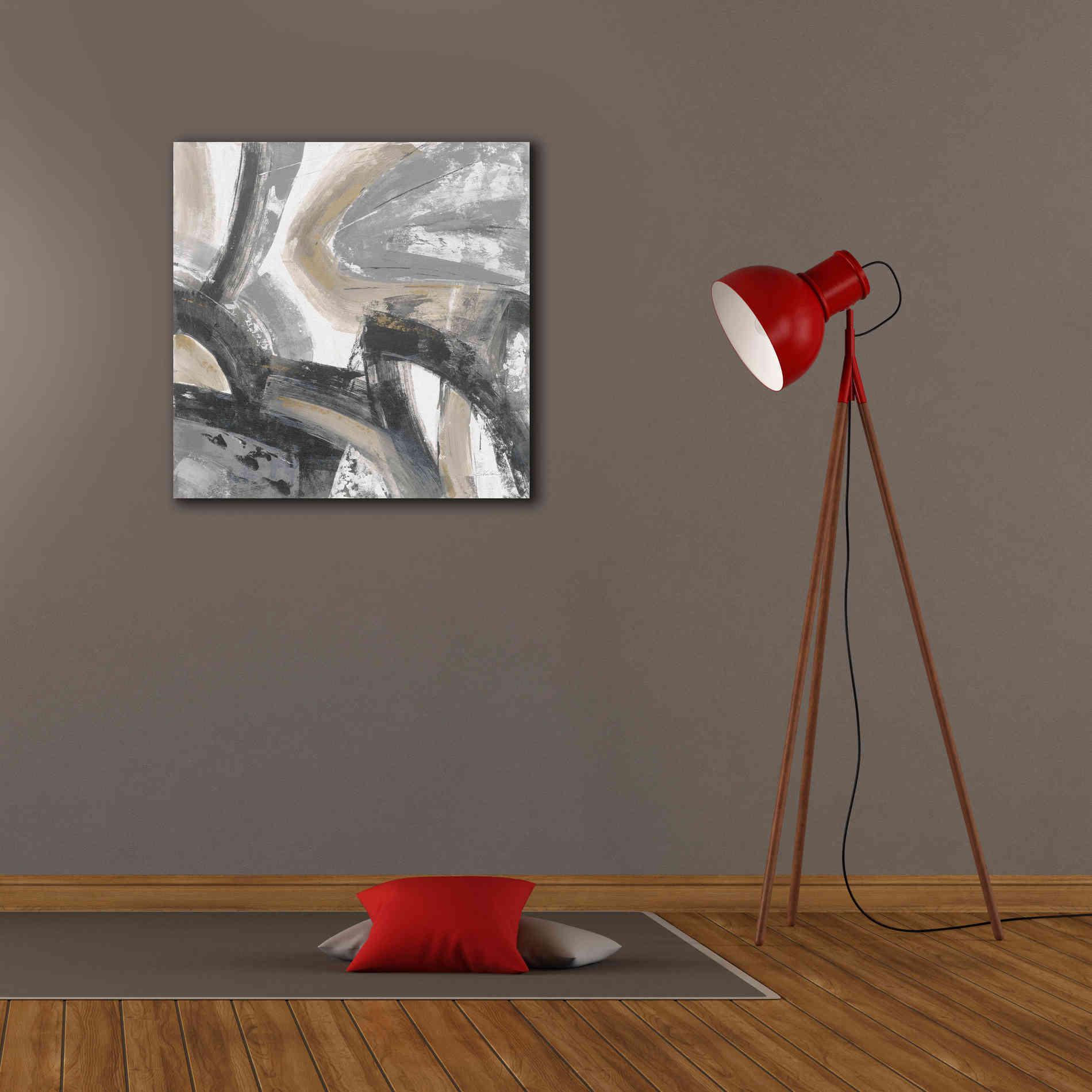 'Urban Graffiti I Neutral' by Silvia Vassileva, Canvas Wall Art,26 x 26