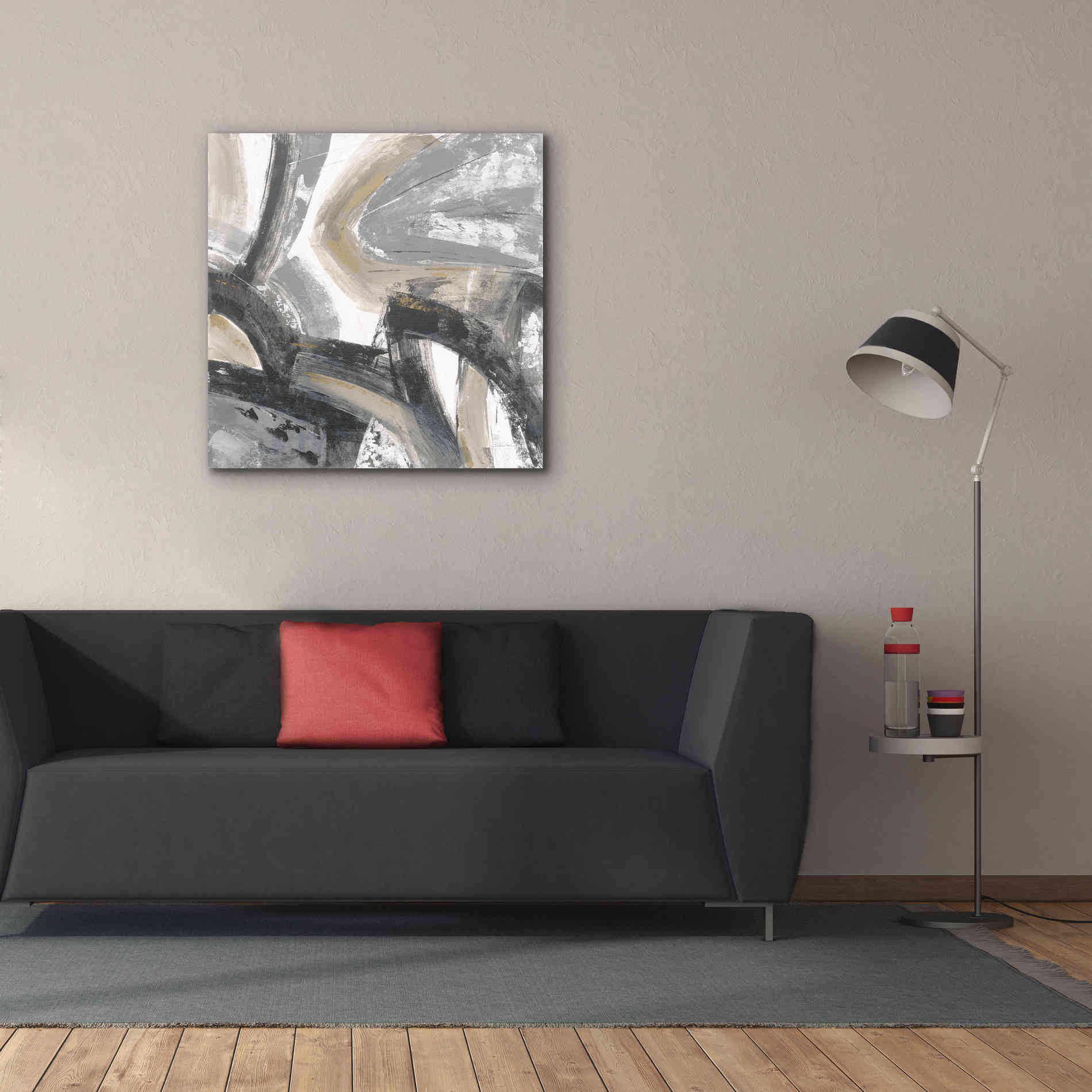 'Urban Graffiti I Neutral' by Silvia Vassileva, Canvas Wall Art,37 x 37