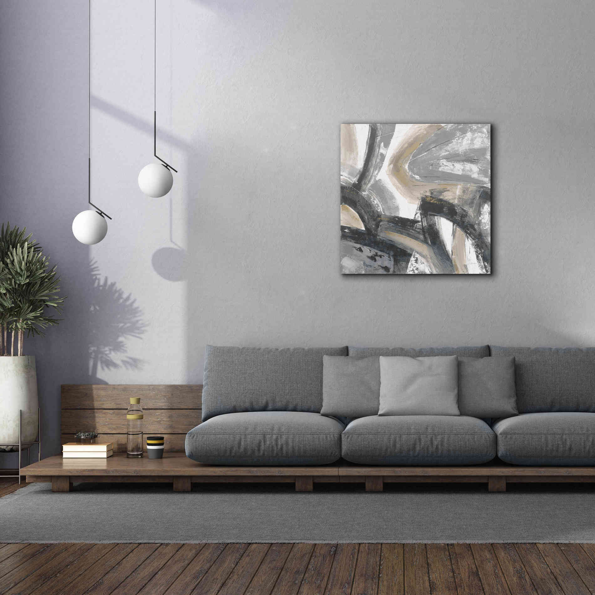 'Urban Graffiti I Neutral' by Silvia Vassileva, Canvas Wall Art,37 x 37