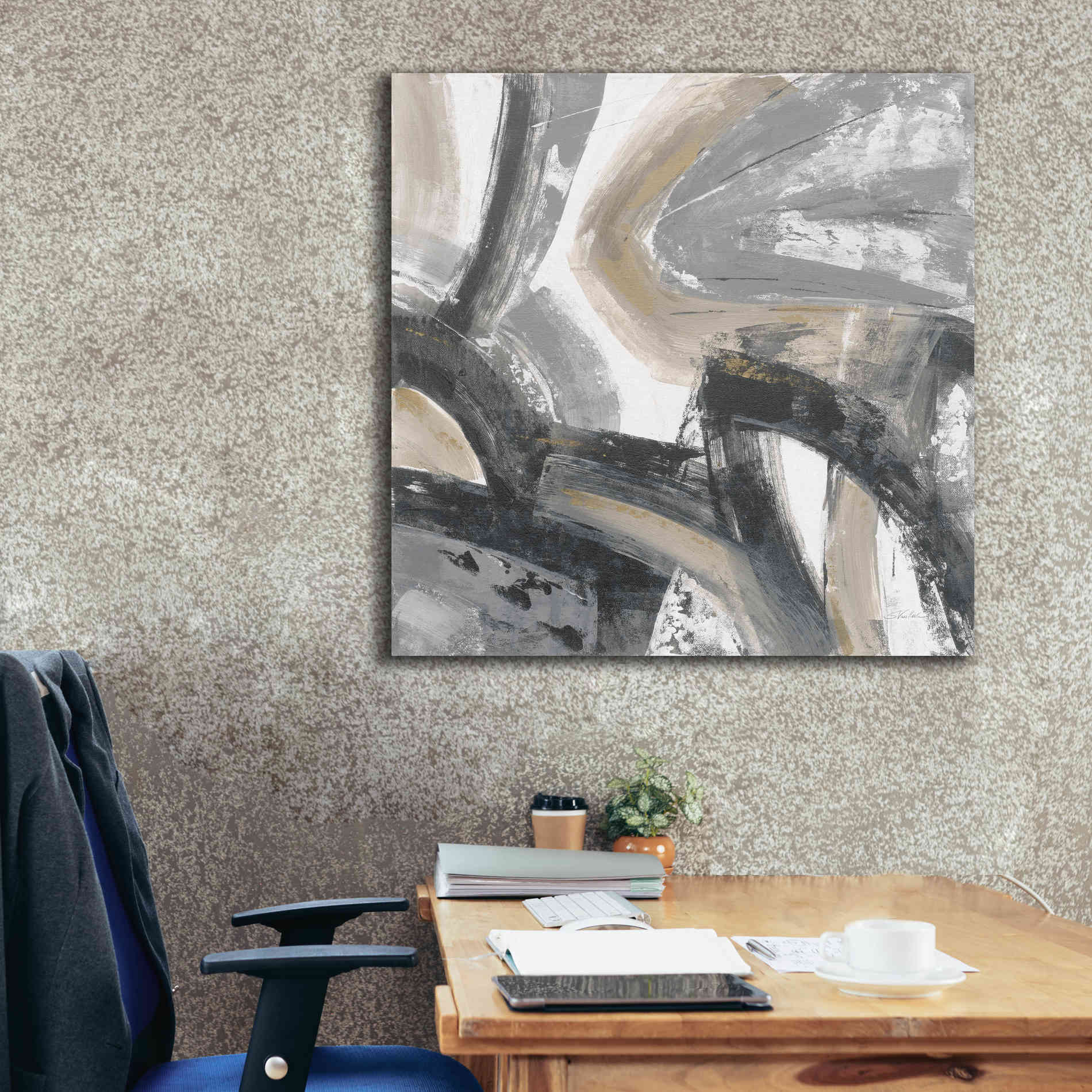 'Urban Graffiti I Neutral' by Silvia Vassileva, Canvas Wall Art,37 x 37