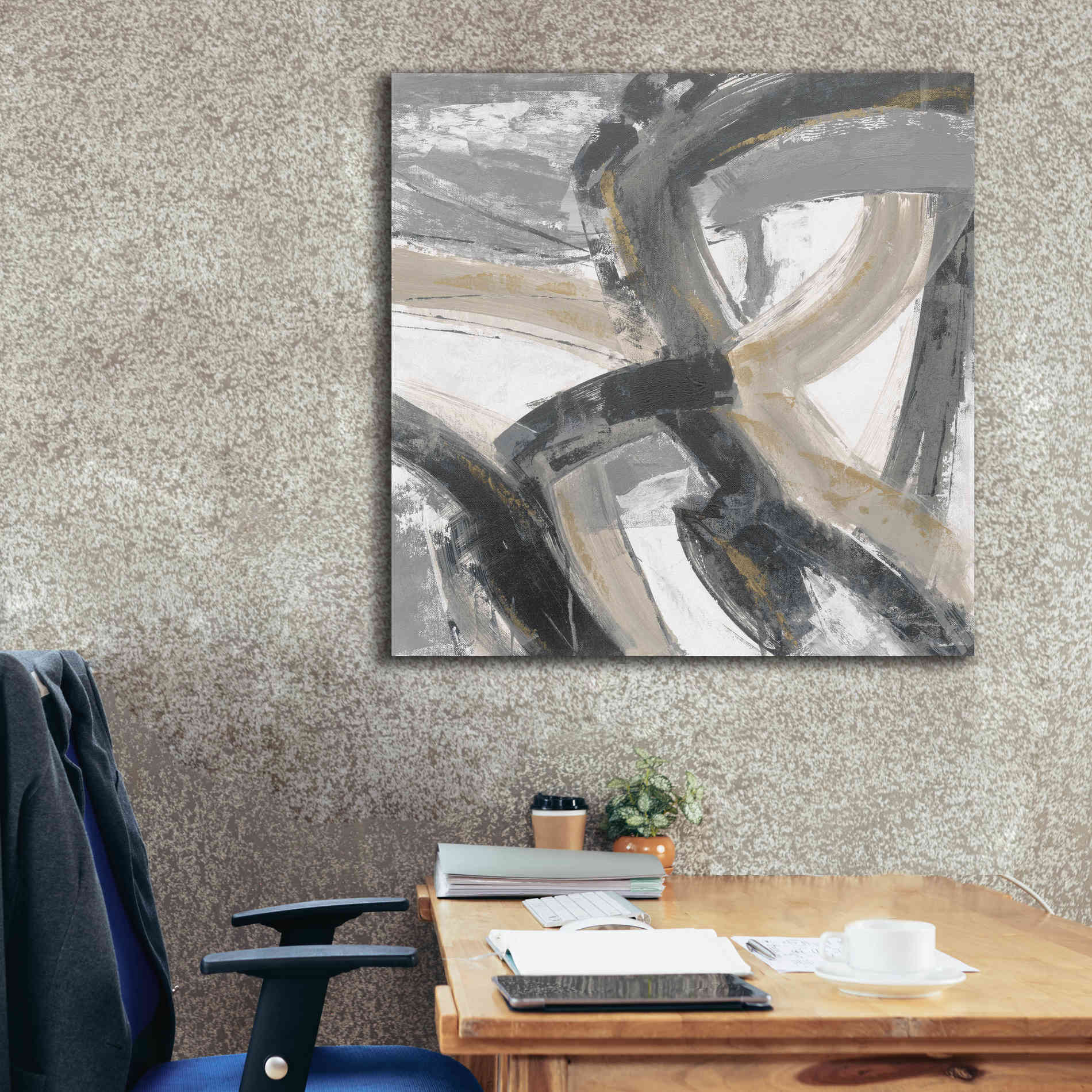 'Urban Graffiti II Neutral' by Silvia Vassileva, Canvas Wall Art,37 x 37