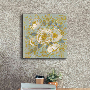 'Sage Floral II' by Silvia Vassileva, Canvas Wall Art,18 x 18