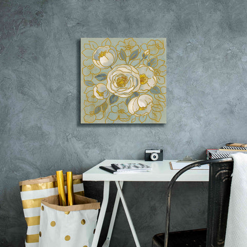 Image of 'Sage Floral II' by Silvia Vassileva, Canvas Wall Art,18 x 18