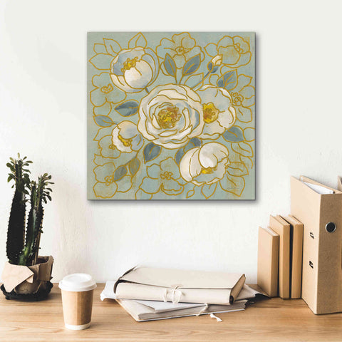 Image of 'Sage Floral II' by Silvia Vassileva, Canvas Wall Art,18 x 18