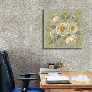 'Sage Floral II' by Silvia Vassileva, Canvas Wall Art,26 x 26