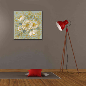 'Sage Floral II' by Silvia Vassileva, Canvas Wall Art,26 x 26