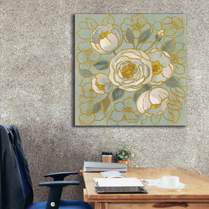 'Sage Floral II' by Silvia Vassileva, Canvas Wall Art,37 x 37