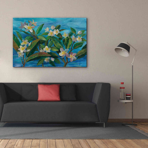 Image of 'Oceanside Plumeria' by Silvia Vassileva, Canvas Wall Art,60 x 40