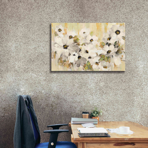 Image of 'White and Green Bloom' by Silvia Vassileva, Canvas Wall Art,40 x 26