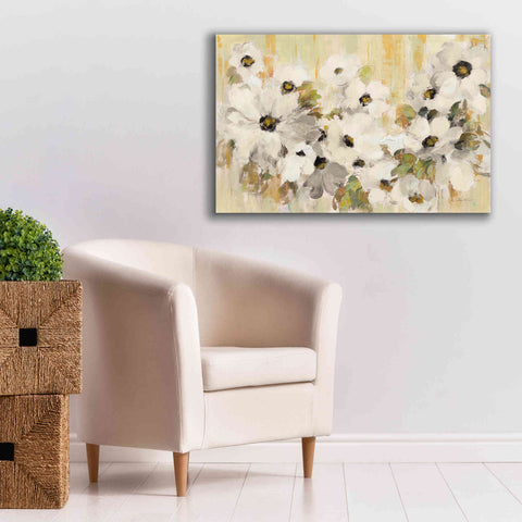 Image of 'White and Green Bloom' by Silvia Vassileva, Canvas Wall Art,40 x 26