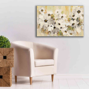 'White and Green Bloom' by Silvia Vassileva, Canvas Wall Art,40 x 26
