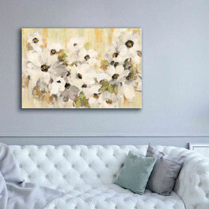 'White and Green Bloom' by Silvia Vassileva, Canvas Wall Art,60 x 40