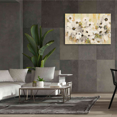 Image of 'White and Green Bloom' by Silvia Vassileva, Canvas Wall Art,60 x 40