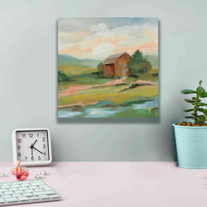 'Springtime Farm Pastel' by Silvia Vassileva, Canvas Wall Art,12 x 12