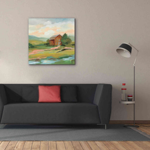 Image of 'Springtime Farm Pastel' by Silvia Vassileva, Canvas Wall Art,37 x 37
