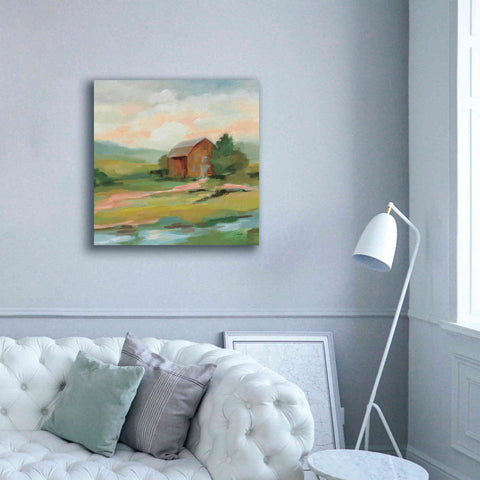 Image of 'Springtime Farm Pastel' by Silvia Vassileva, Canvas Wall Art,37 x 37