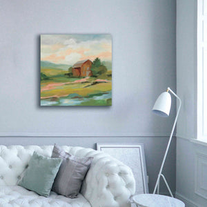 'Springtime Farm Pastel' by Silvia Vassileva, Canvas Wall Art,37 x 37