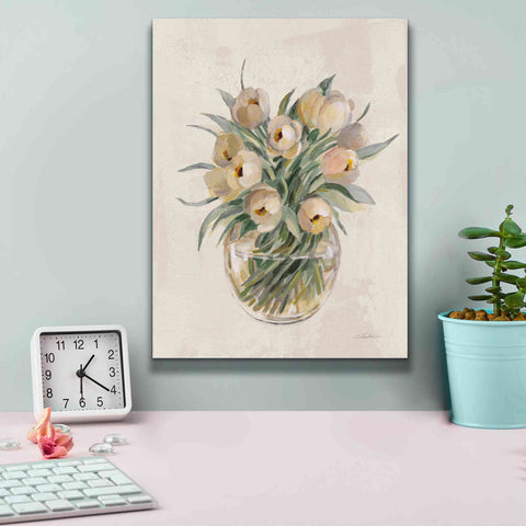 Image of 'Blush Floral Bouquet White' by Silvia Vassileva, Canvas Wall Art,12 x 16